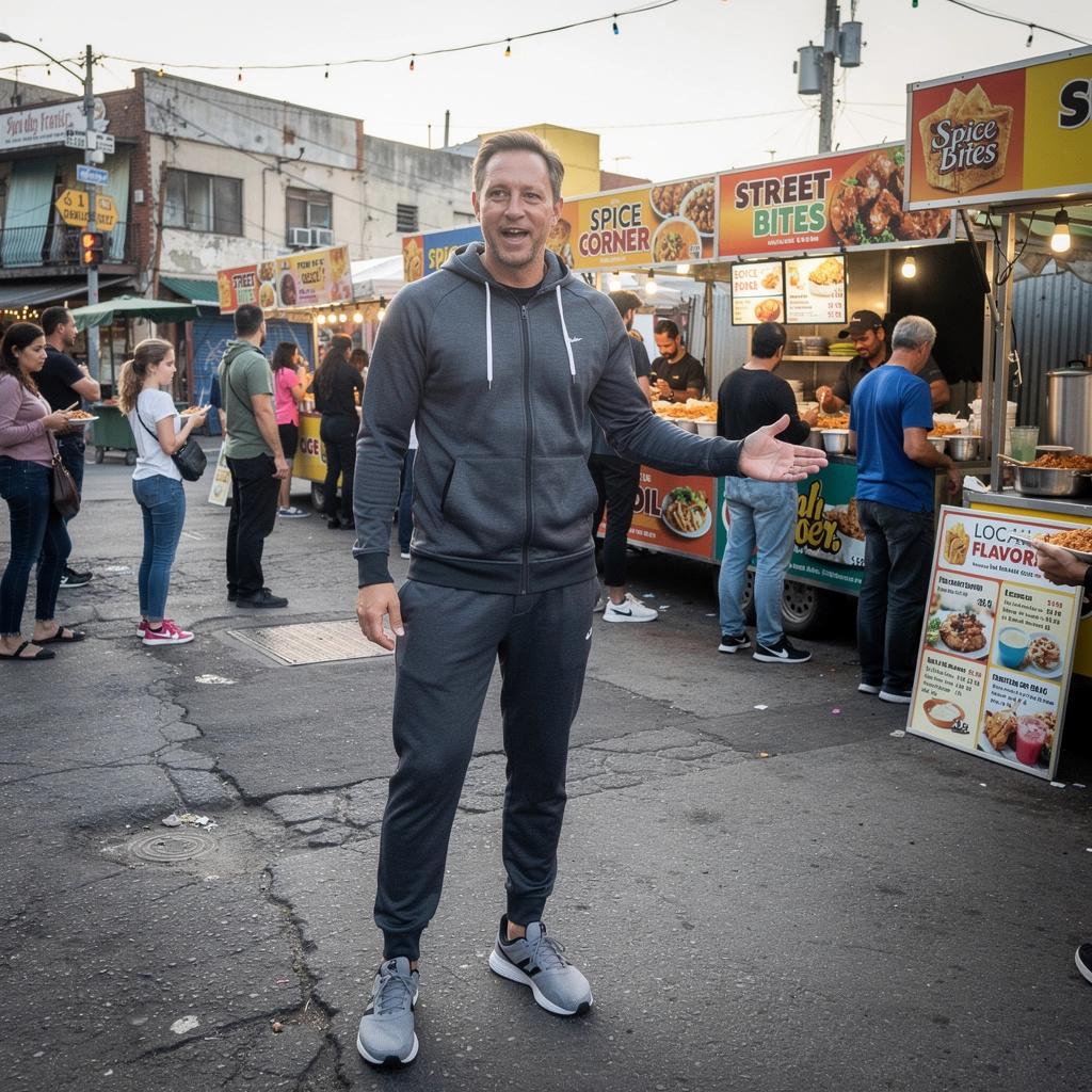 Пейзаж национального парка с одиноким путешественником на тропе.